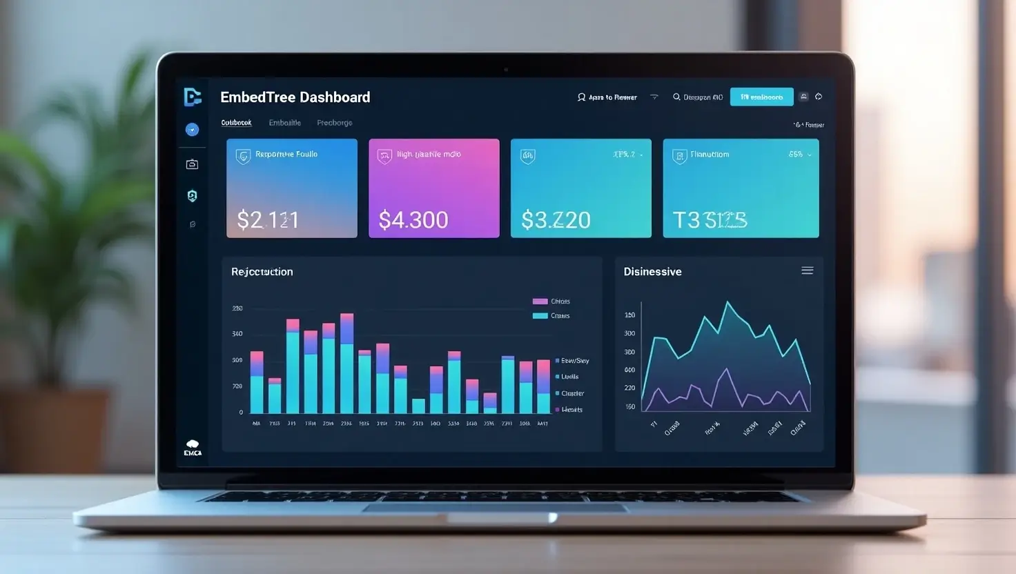 Real-time tracking dashboard for embedded media using EmbedTree.