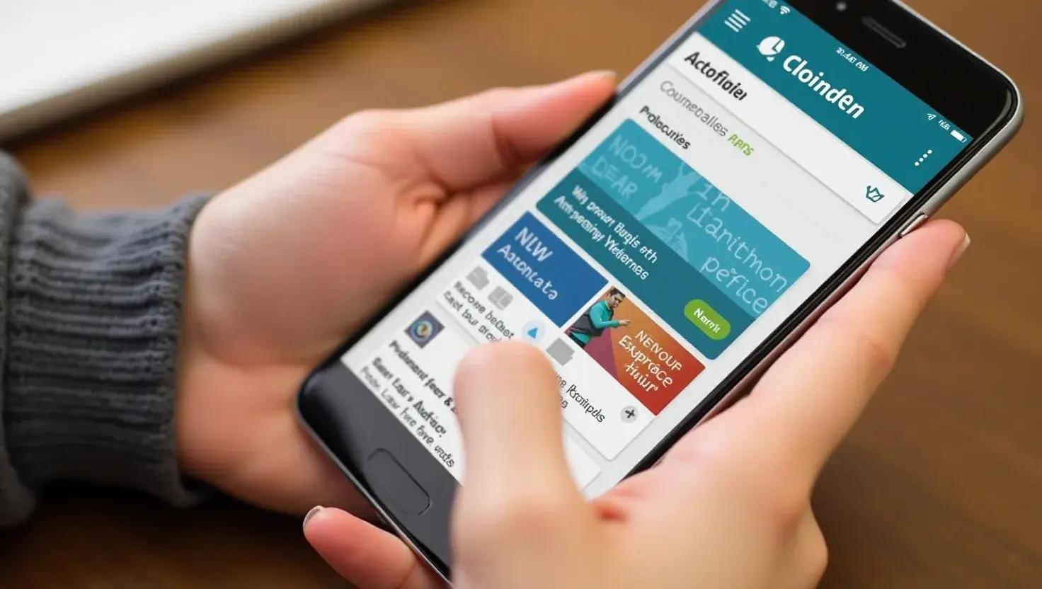 Student using TechStudify.com’s mobile app for interactive learning and productivity on the go.