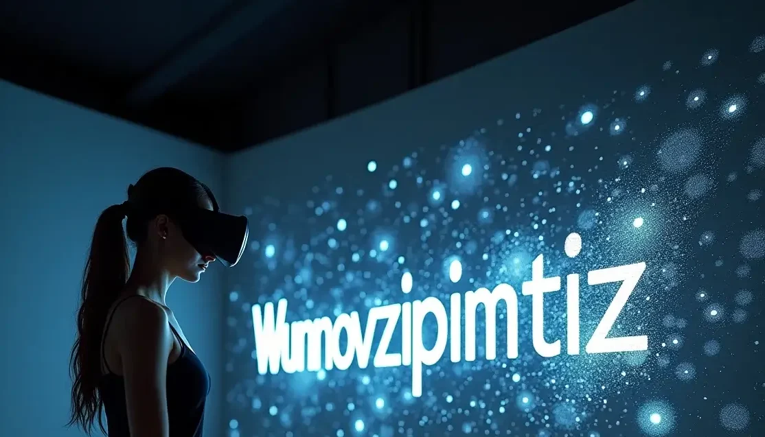 Artist crafting Wunonovzizpimtiz in a virtual art installation