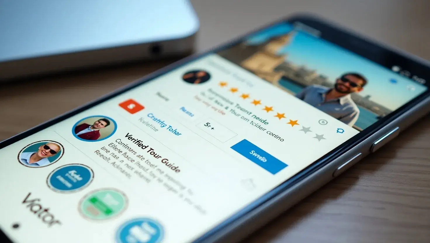 Verifying a licensed tour guide before booking